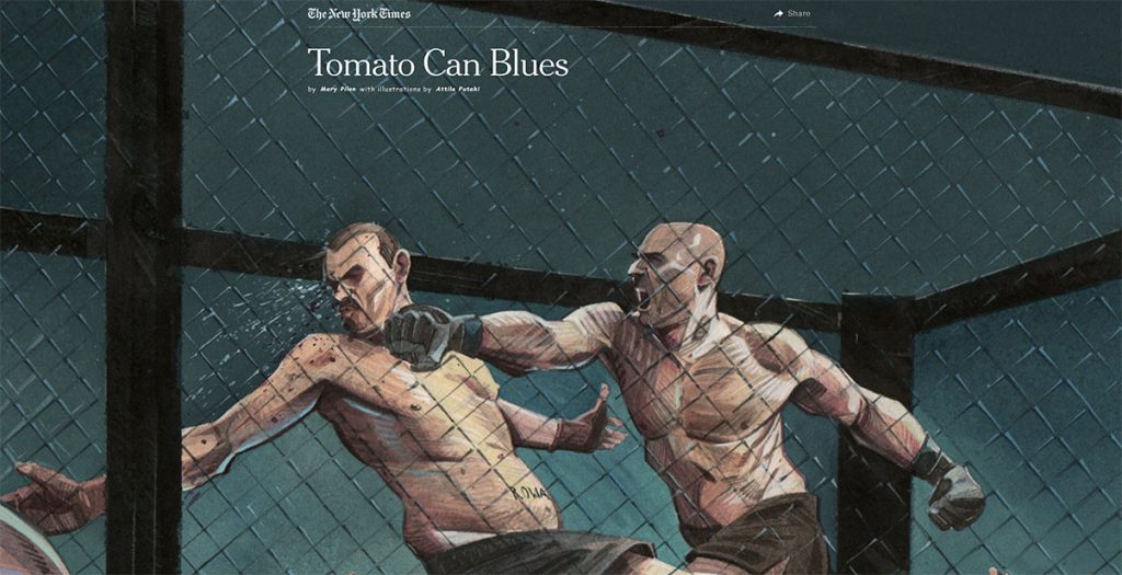 Deux boxeurs se battent