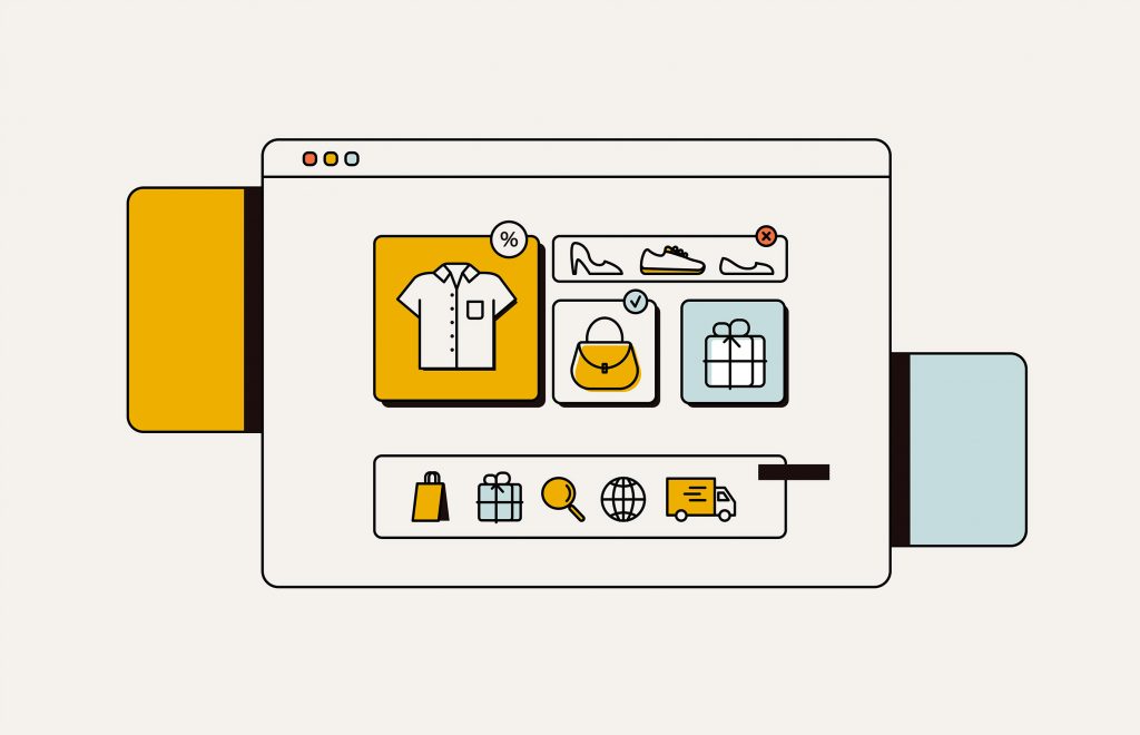 Site web : Illustration site E-commerce